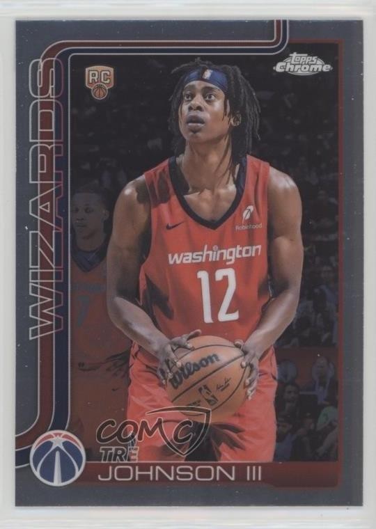 2025-26 Topps Chrome Tre Johnson III #256 Rookie RC