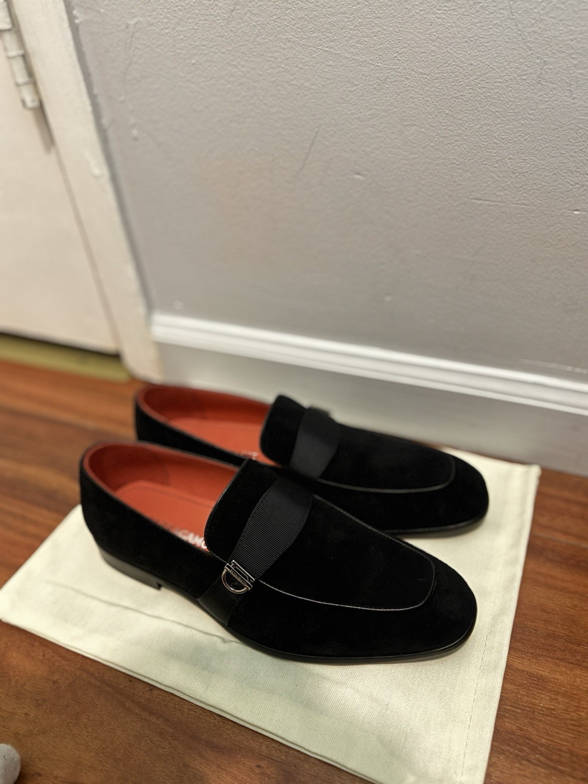 Salvatore Ferragamo Ayden Men's Penny Dress Loafer, Size 8- Black