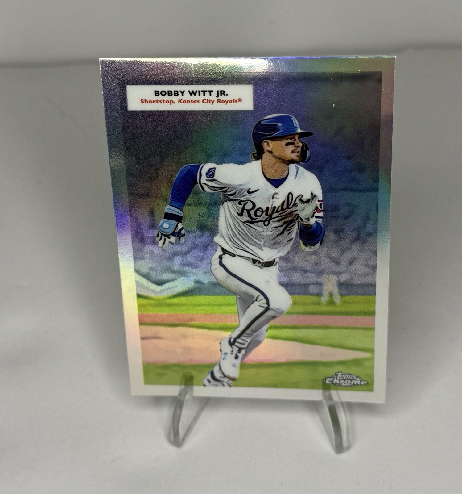 ⚾️2025 Topps Chrome Platinum Bobby Witt Jr/George Brett Double Header #55DH-12🔥