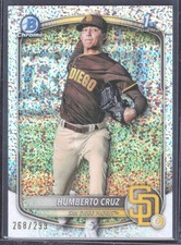 2025 Bowman - Chrome Prospects Humberto Cruz #BCP-96 Speckle Refractor /299