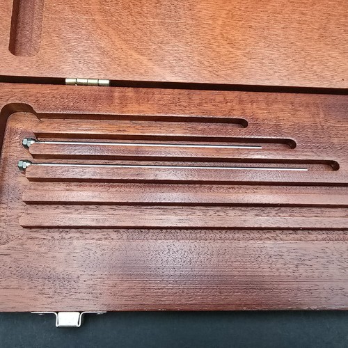 Vintage Brown & Sharpe Micrometer Depth Gage Tool with wood box USA Made AS IS - Picture 7 of 8