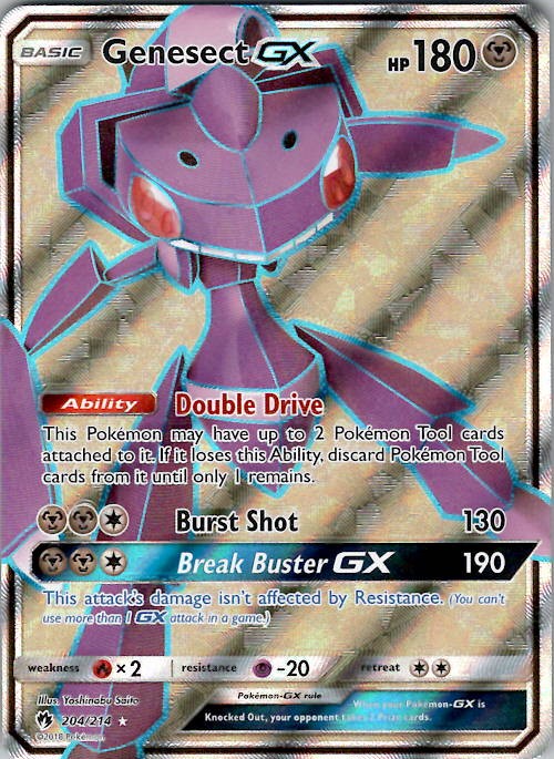 Genesect GX (Full Art) SM - Lost Thunder 204/214 Holo NM