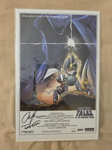 CANTO TALES OF THE UNNAMED WORLD #1- WHATNOT STAR WARS double SIGNED SDCC Coa