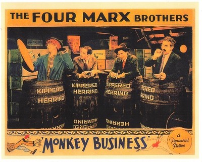 The Four Marx Brothers Monkey Business 8x10 Movie Lobby Photo