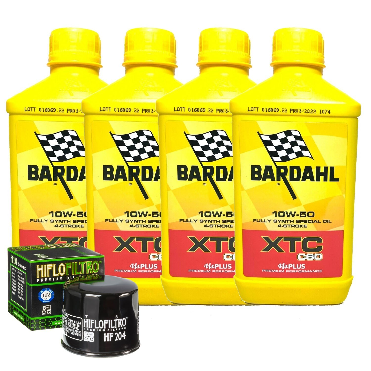 Kit De Mantenimiento Aceite Bardahl XTC 10W50 Para El Triunfo 1050 Speed Triple
