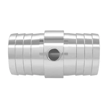 1-1/2" Hose Barb Coupler Reducer with 1/8" NPT Port Aluminum Steam Splice