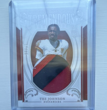 Panini National Treasures Tremendous Tez Johnson Buccaneers Rookie Patch /25