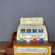 Vintage 1980  s Blue Box Cash Register