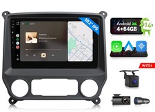 10.1" Android Auto 4 64G for Silverado Sierra 2014-2018 Car Stereo Apple CarPlay