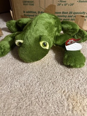Ty Classic  Freddie  the Green Frog Croaking Plush Toy 1991