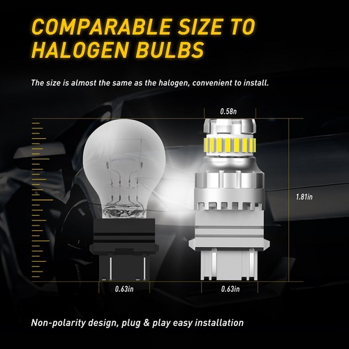2-10pcs Super Bright White 3157 3156 SMD LED 3457 Exterior Light Bulbs 6500K EAG - Picture 8 of 16