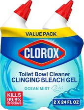 Toilet Bowl Cleaner Gel, Ocean Mist Scent, 24 Fl Oz, Pack of 2