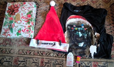 TERRIFIER 3 Christmas T-Shirt Limited 300 Stück Box Set Rare Fright Rags Kult