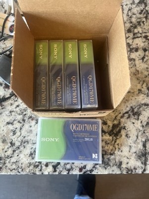5 pack Sony 8mm Computer Grade Data Cartridges 8mm 54M QG54M A Japan - FSTSHP