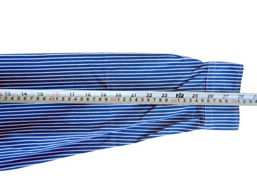 RM Williams Australia Men's Blue 100% Cotton Long-Sleeve Dress Shirt x 2 Medium - Foto 18 di 22