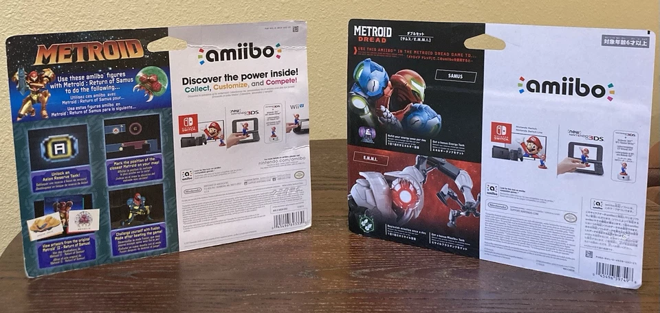 Metroid 和 Samus Aran Amiibo 2 件装 - 任天堂 Plus 2021 系列 2 件装 Amiibo — 第 4/4 张图片