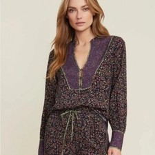 VERONICA BEARD Betta Floral Flowy Boho Blouse Size Women's SZ 8