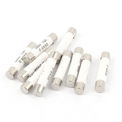 10PCS, 500V 10A Low Breaking Capacity 6x30mm Cartridge Ceramic Fuses