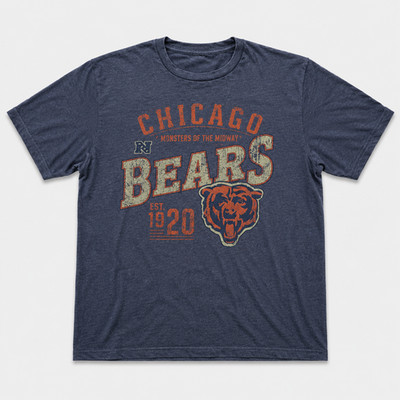 Chicago Bears Monsters Of The Midway T-Shirt Herren NFL Football L Grau