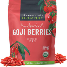 Organic Dried Goji Berries, 8 Oz (227 G)   No...