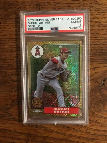 Shohei Ohtani 2022 Topps Silver Pack PSA 8