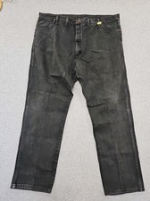 Wrangler Vintage Jeans 13MWZWK Mens Sz 44x32 Made In Mexico Cowboy Cut Charcoal