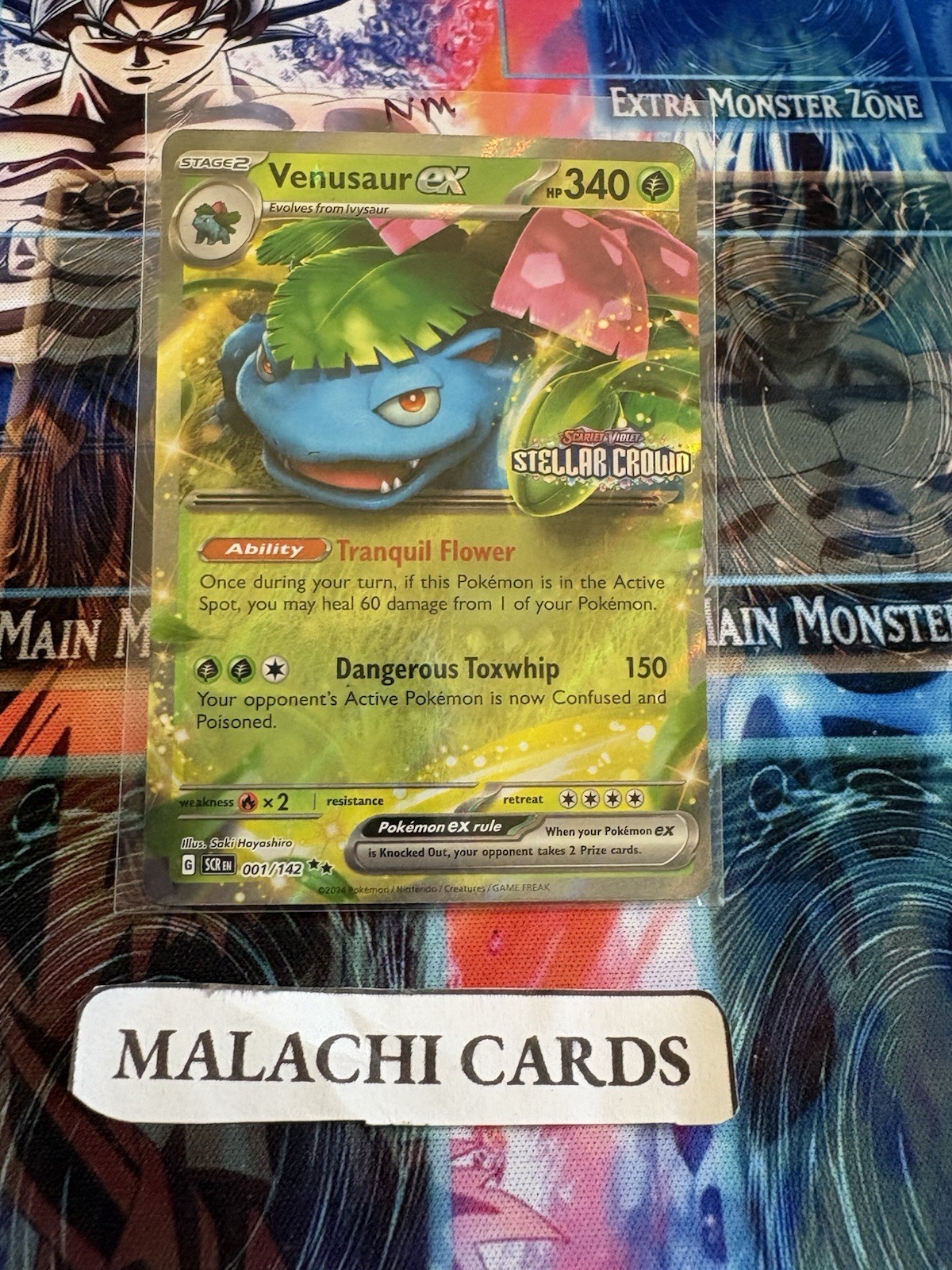 Pokemon x1 Venusaur ex  (Stellar Crown Stamped) (Ultra Rare 001/142) (Near Mint)