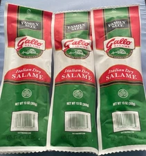 3 GALLO ITALIAN DRY SALAME Family Size Salami 13 oz each x 3 FRESHEST April 2026