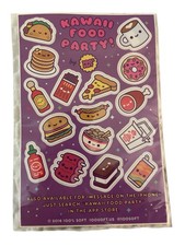 100 Soft Kawaii Food Party Sticker Sheet Sealed Cute Vinyl Stickers