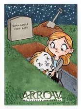 2017 Cryptozoic Arrow Season 4 Laurel Lance Sketch Card 1/1 Artist Nina Edlund