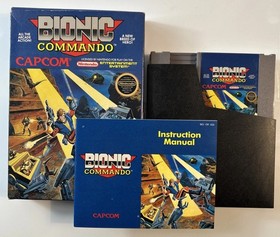 Bionic Commando W/ Box & Manual Complete NES 1988 Nintendo