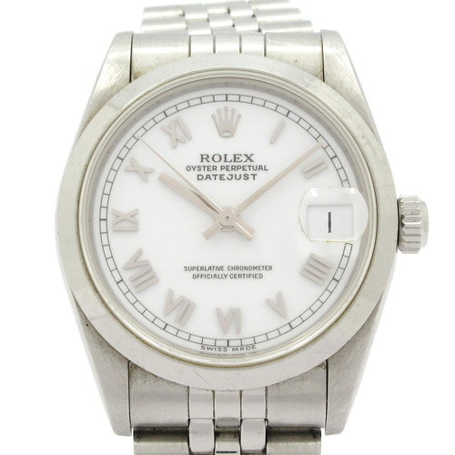 ROLEX Datejust 68240 U****** White Unisex Wrist Watch