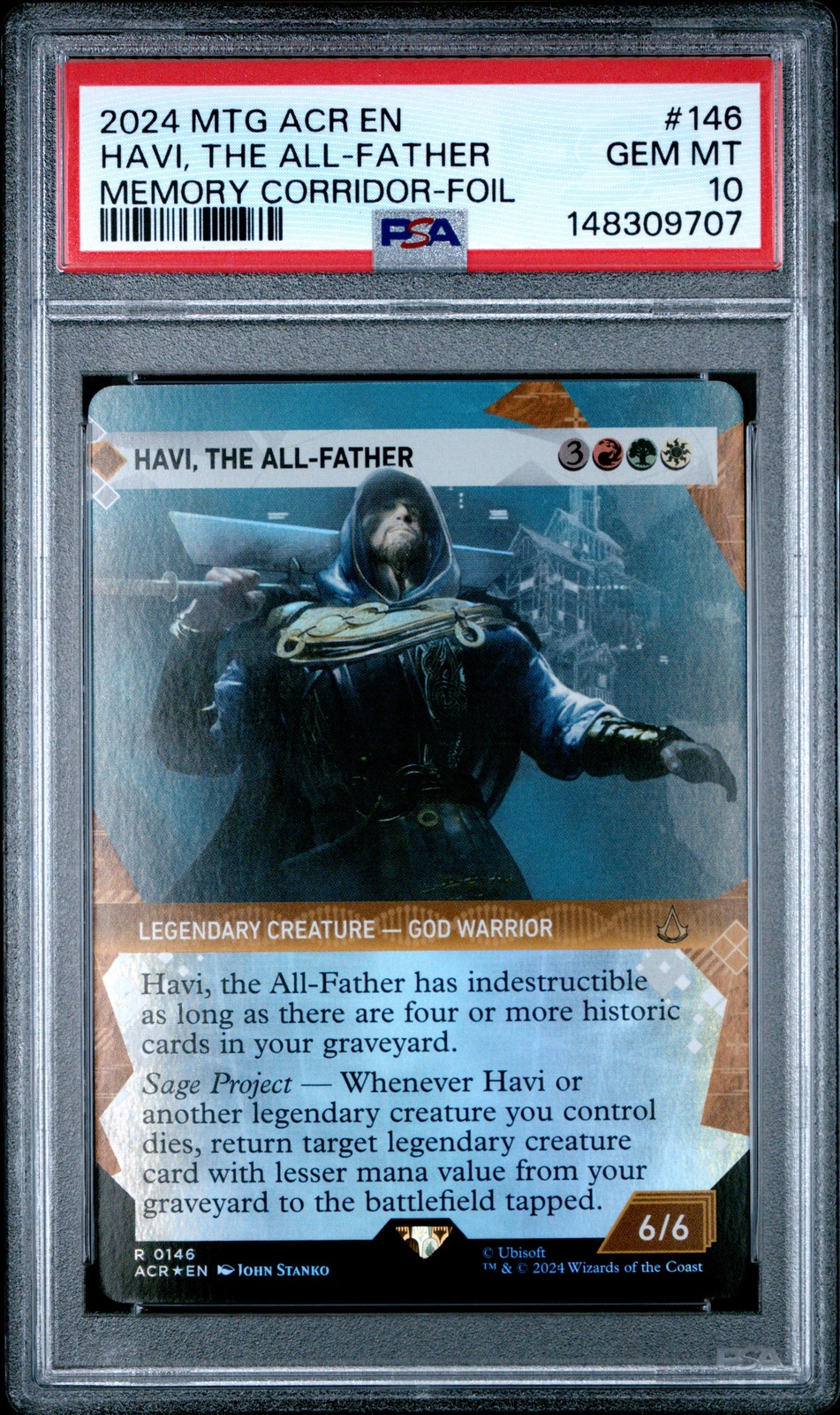 2024 MTG ASSASSIN'S CREED #146 HAVI, THE ALL-FATHER PSA 10