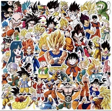 Lot of 50 Retro Martial-Hero Dragon Orb Anime Stickers | Kid Decals Battle Pack