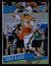 2017 Panini Prestige Brad Kaaya Rookie Xtra Points Gold #/50 auto card. rookie card picture