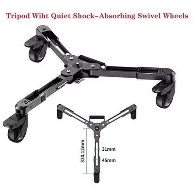 YC Onion MQD30 Pineta Monopod Dolly Quiet Shock-Absorbing Swivel Wheels Base