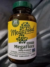 Sale MegaFood MegaFlora, Optimal Potency Probiotic Formula 20 Billion CFU's 