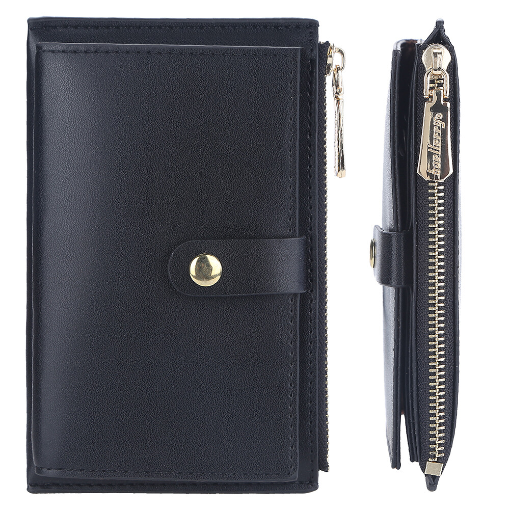 Minimalist Slim Wallet for Women with Zipper Coin Pocket Front Pocket Purse  Gift
