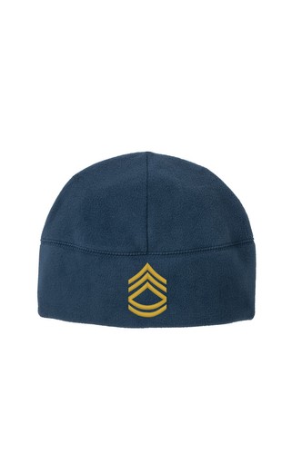 Sergeant First Class E-7 Army Fleece Watch Cap Beanie - Picture 7 of 8