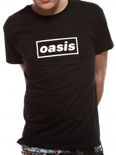 Oasis T Shirt Black Logo Definitely 