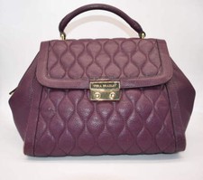 Vera Bradley Quilted Leather Stella Satchel Bag