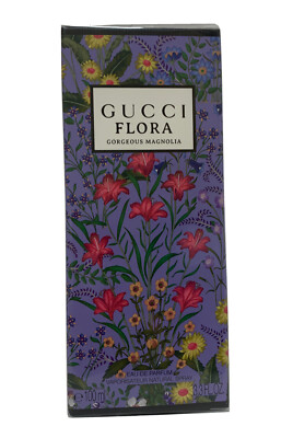Gucci Flora Gorgeous Magnolia Eau De Parfum Spray 100ml / 3.3 oz