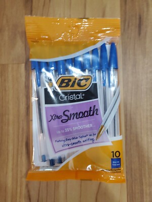 Bic Xtra Smooth Ball Pen, Medium, Blue 10 ea