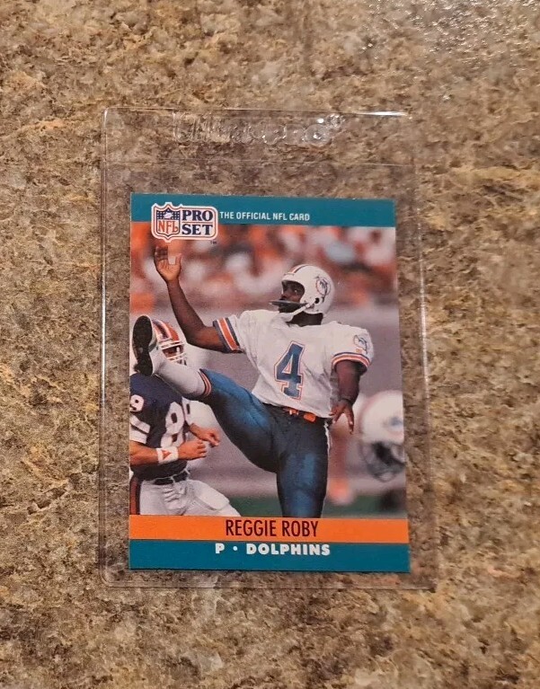 5) Reggie Roby 1984 Topps Rookie Card RC 1989 1990 91 Upper Score