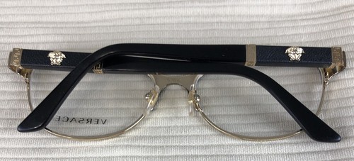 Versace Brille Brillengestell Only 1233-Q 1366 Schwarz 53-17-140 Metall Italy Schön - Bild 9 von 10