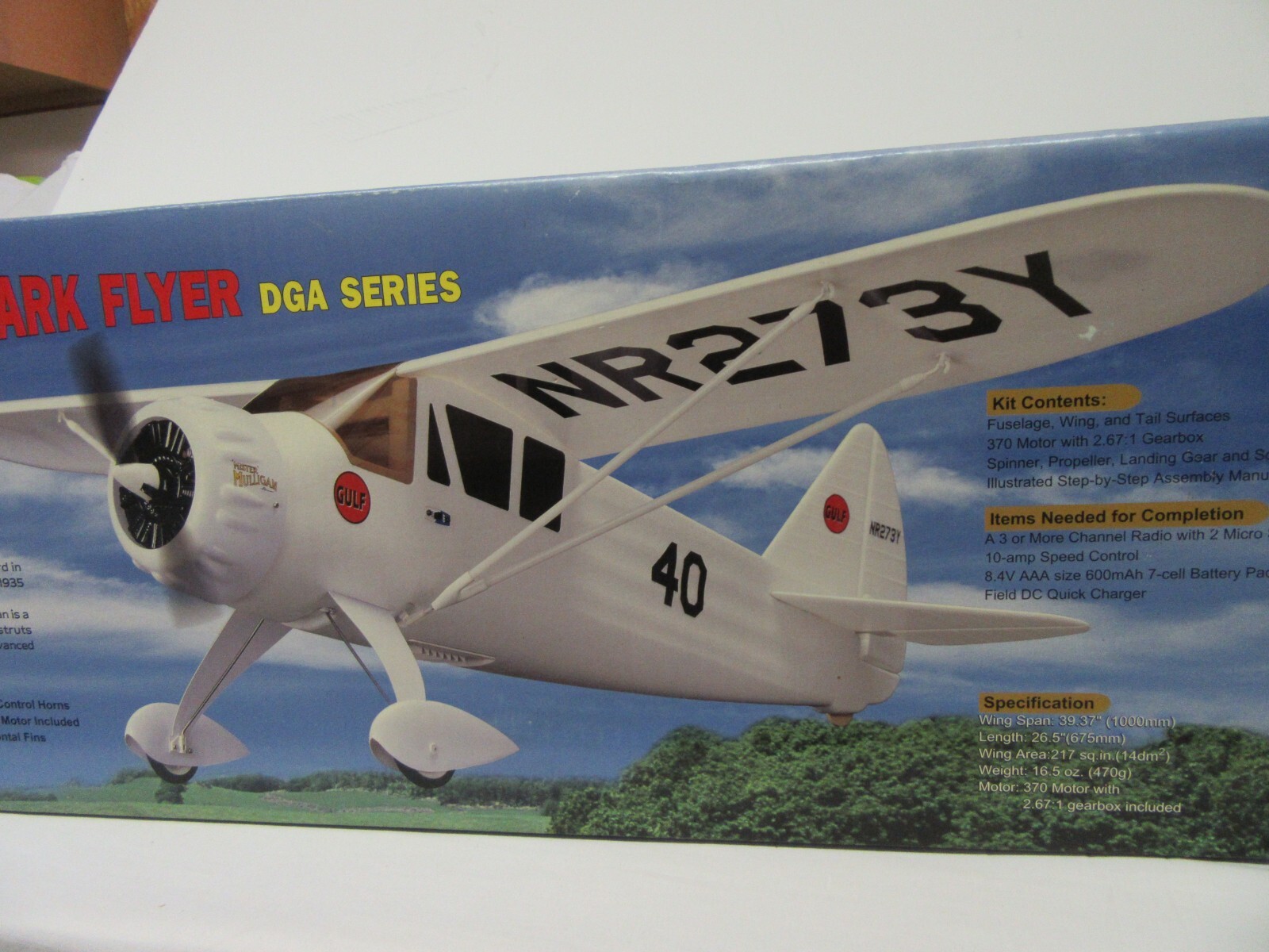 Thunder Tiger Mister Mulligan rc Park Flyer Airplane Kit 39