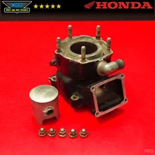 1985 HONDA CR125R ENGINE CYLINDER BARREL JUG + PISTON ~NEEDS BORE~ GENUINE OEM 