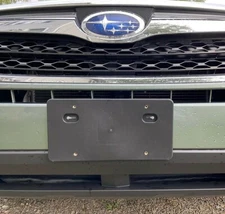 Front Bumper Square Holes License Plate Bracket for SUBARU No Drilling Required