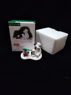 Dept 56 North Pole Series ''Coca-Cola Taste Test'' Polar Bears #56.56841 