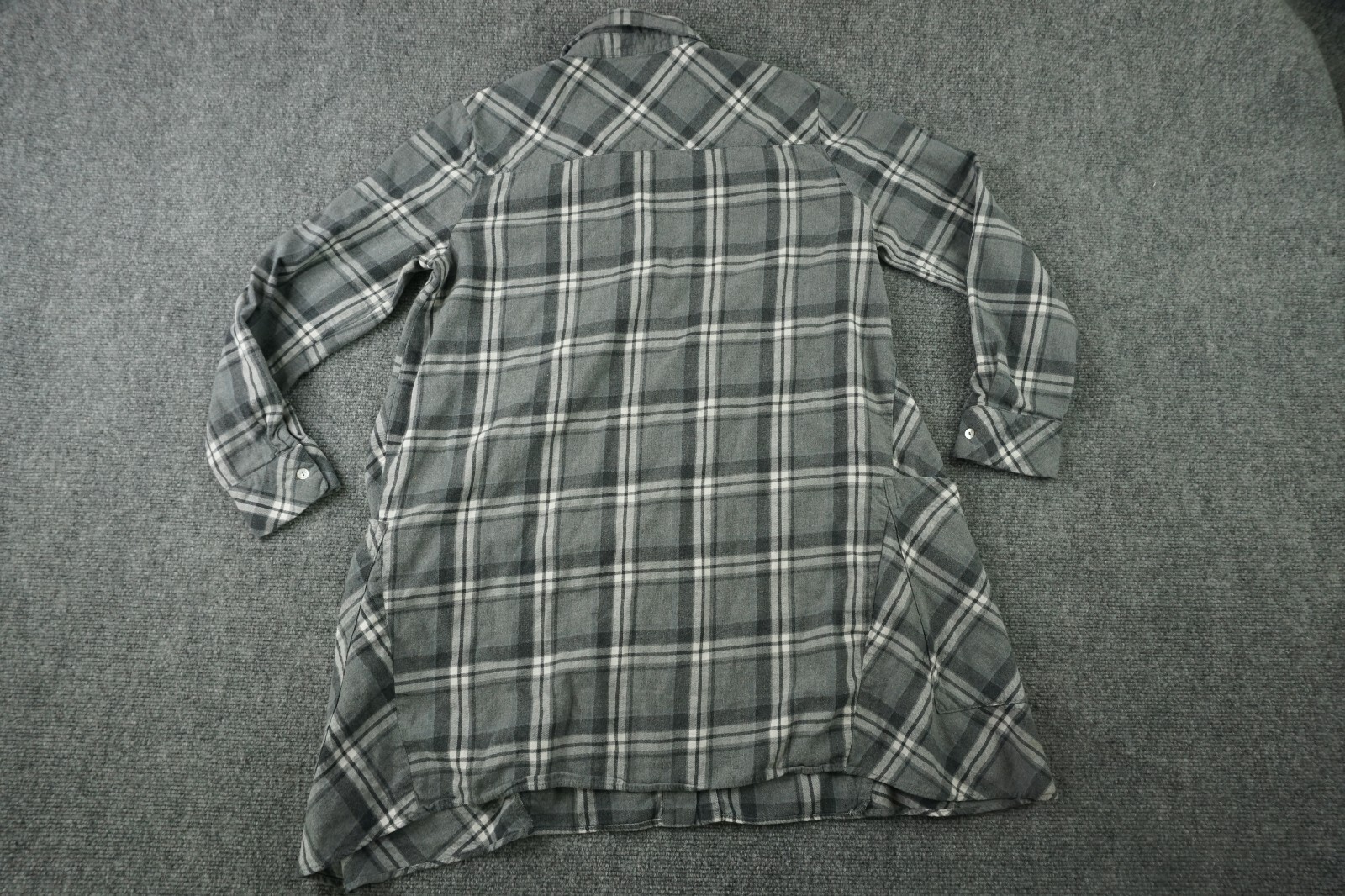 Zara Basic Flannel Button Front Shirt Womens Med … - image 7